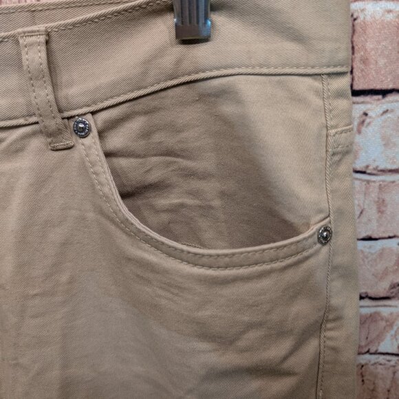 H&M Pants Slim Fit Tan Cotton/Elastane Pants Size 32 - Picture 5 of 14